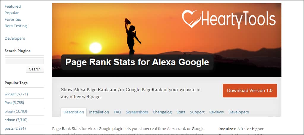 Page Rank Stats Alexa Google