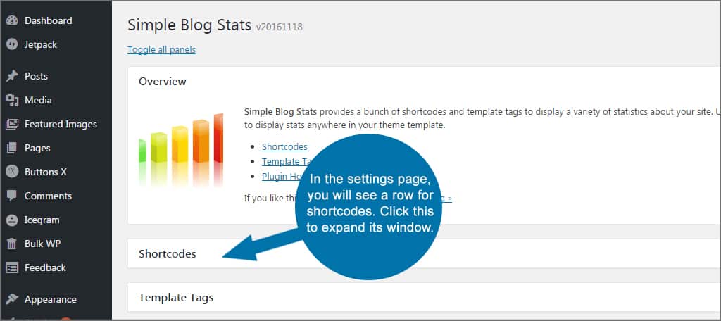 Simple Blog Stats Shortcodes