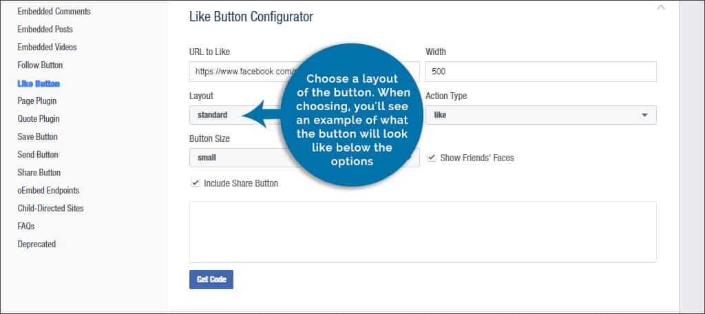 choose button layout