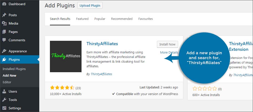 add thirsty affiliates