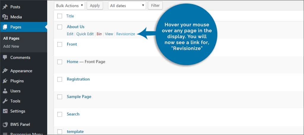 hover to find revisionize link