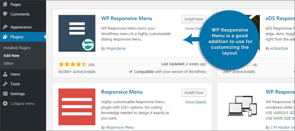 wp responsive menu