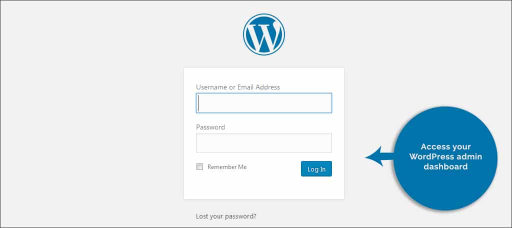 access wordpress dashboard