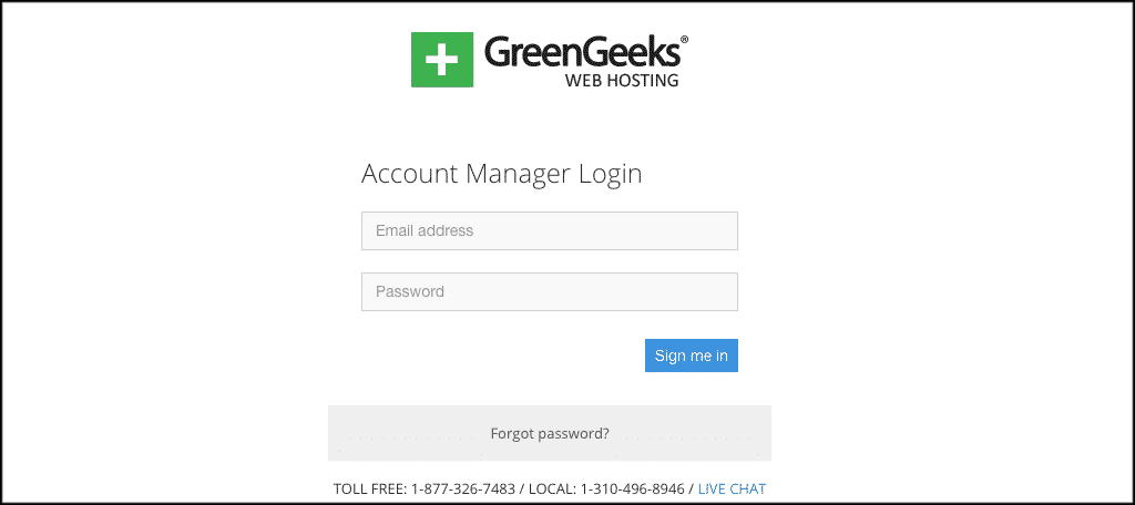 Account manager Login