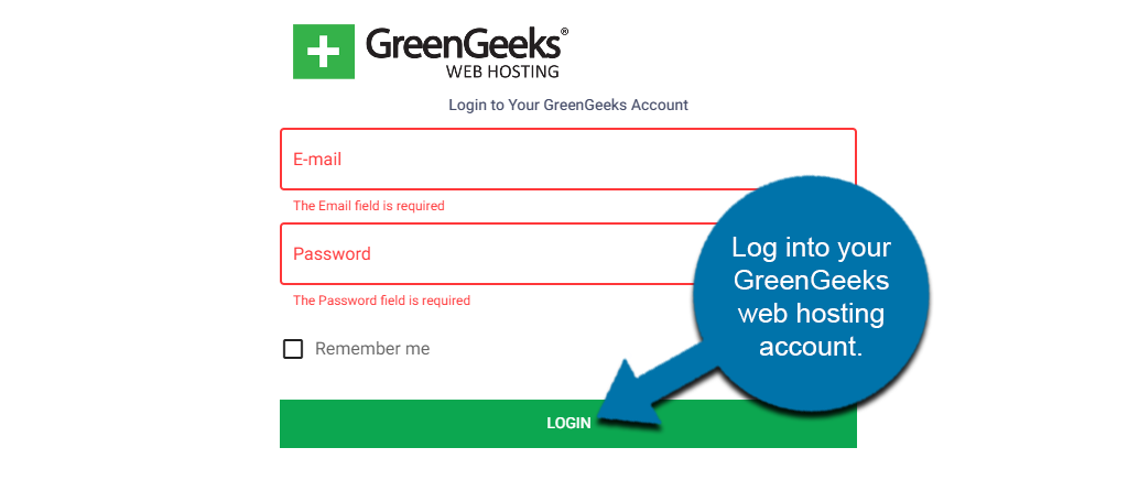 Login GreenGeeks