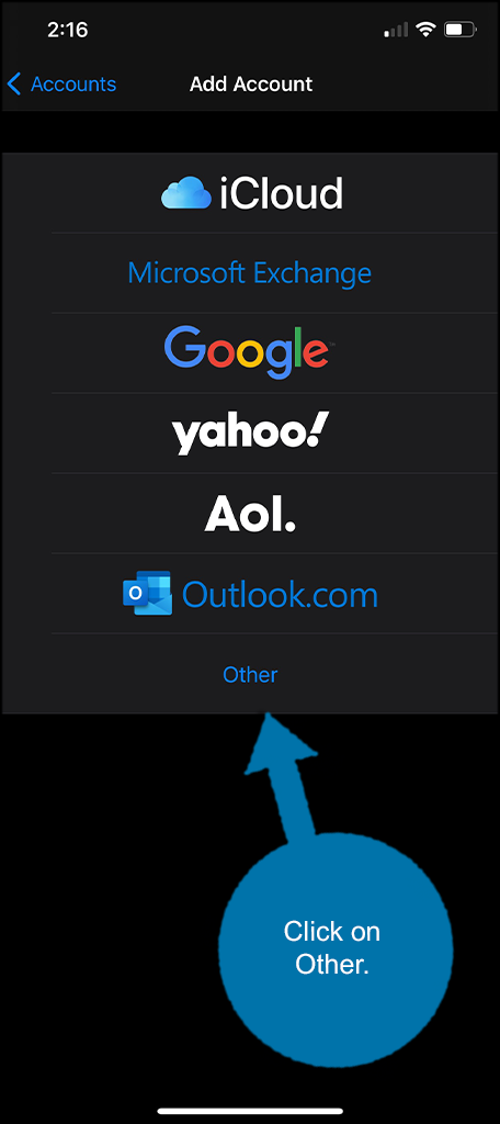 Click on other mail option