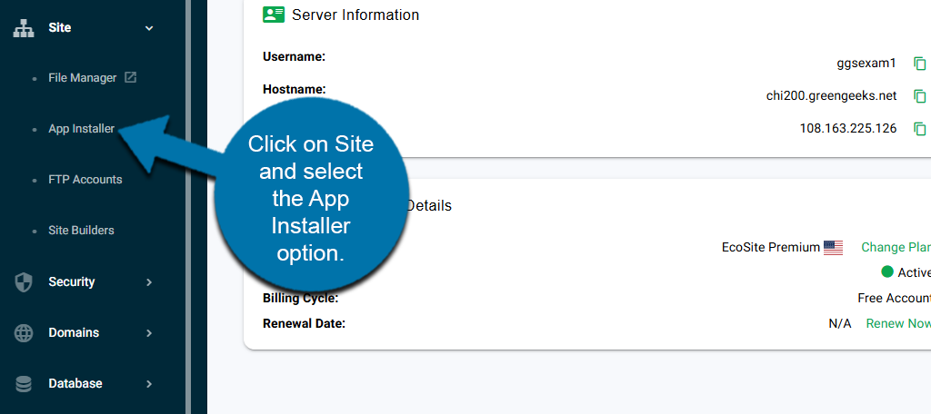 GreenGeeks App Installer