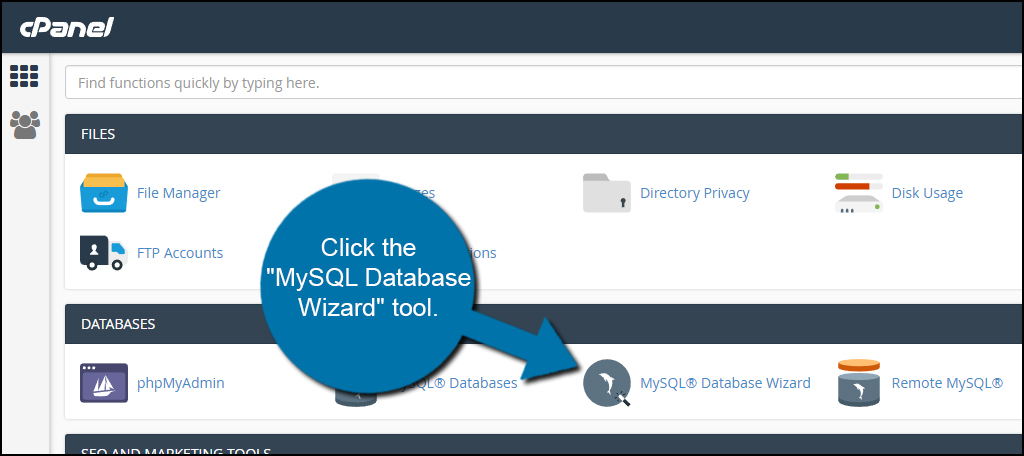 MySQL Database Wizard