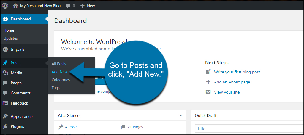 How to Create a Post in WordPress