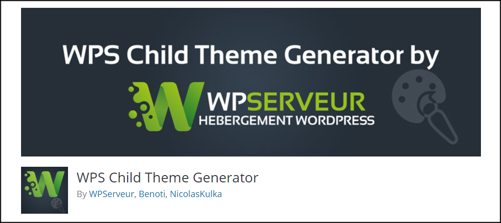 WPS Child Theme Generator