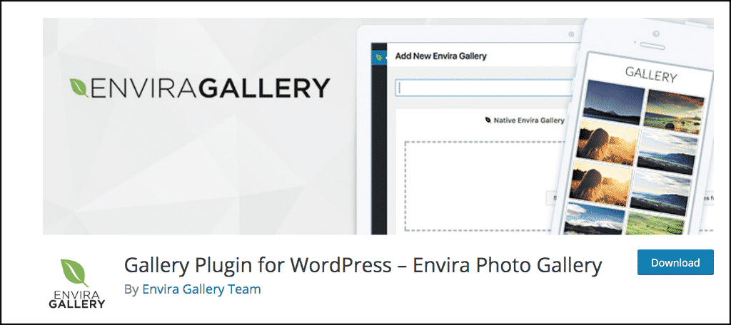 Envira gallery plugin