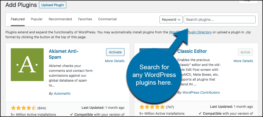 Search best wordpress plugins