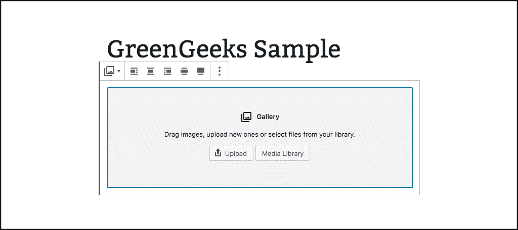 Upload images into gallery