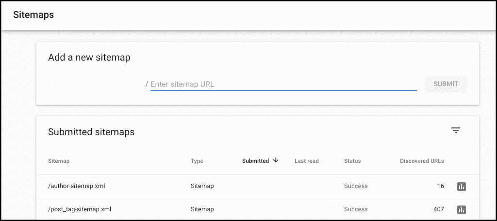 Add sitemaps