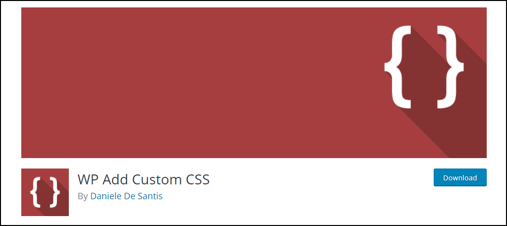 WP Add Custom CSS