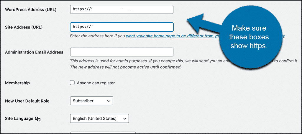 Make sure these boxes say https