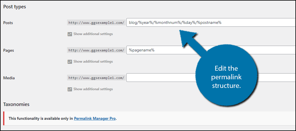 Permalink Structure