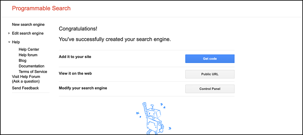 Search Engine Created