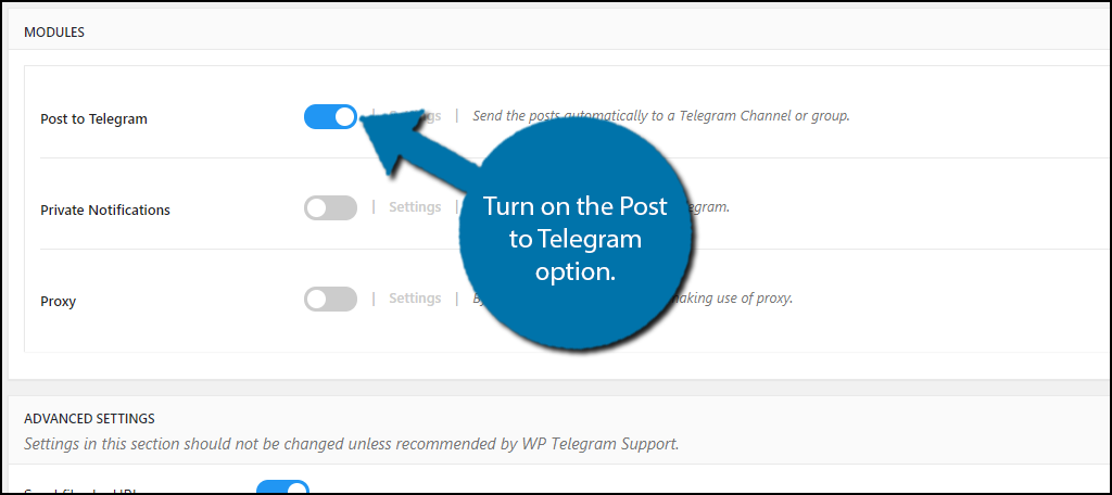 Post to Telegram