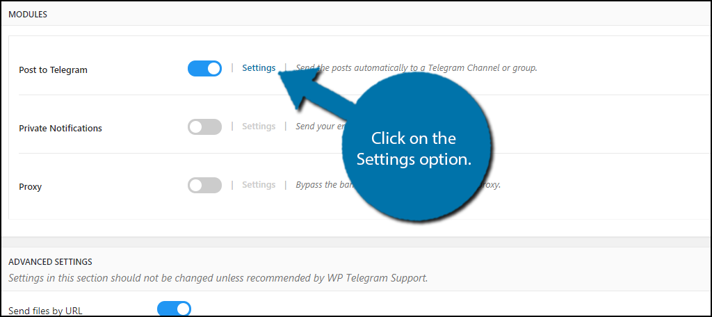 how to set up telegram