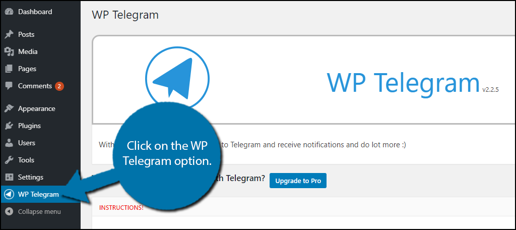 WP Telegram Option