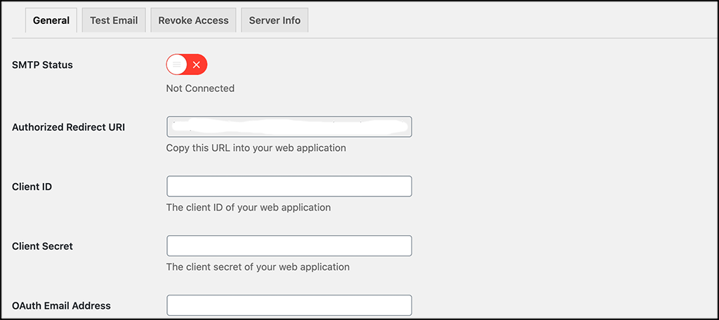 Enter Plugin Settings