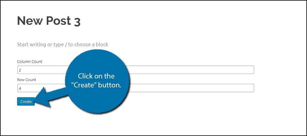 Create Button
