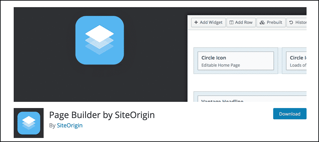 Page builder by site origin
