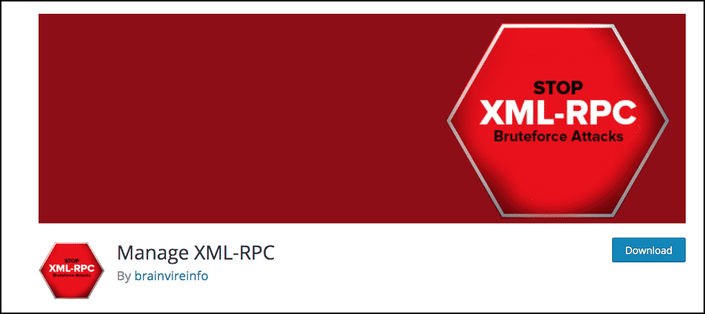 Manage XMLRPC.PHP plugin