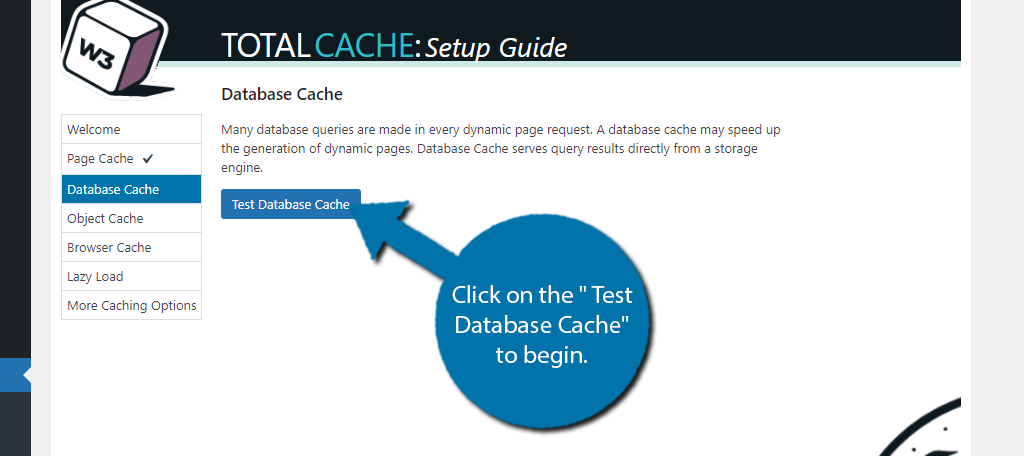 Test Database Cache