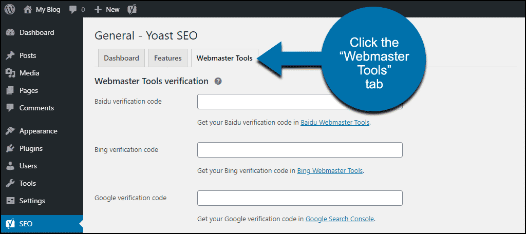 Herramientas para webmasters de Yoast