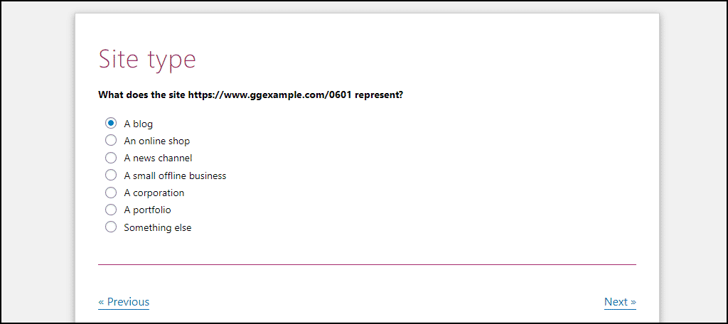 Configuración del tipo de sitio de Yoast SEO