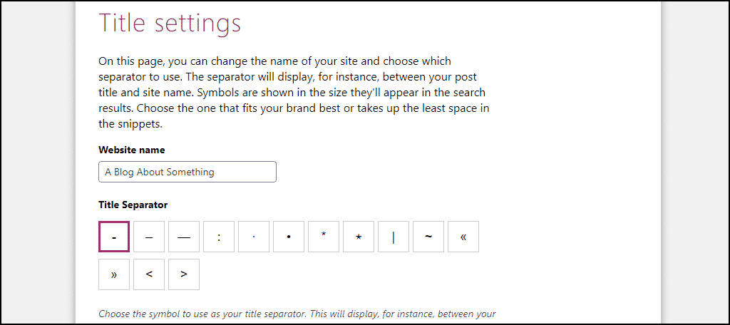 Configuración del título Yoast SEO