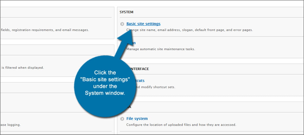 Drupal Basic Site Settings