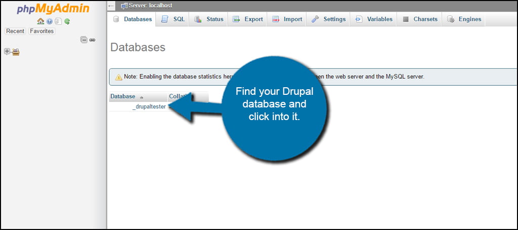 Drupal Database Click