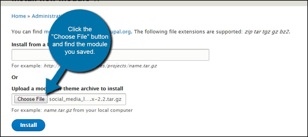 Drupal Module Upload