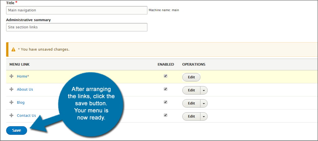 Drupal Nav Save 