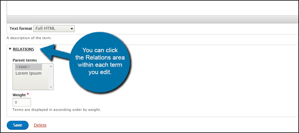 Drupal Term Relations