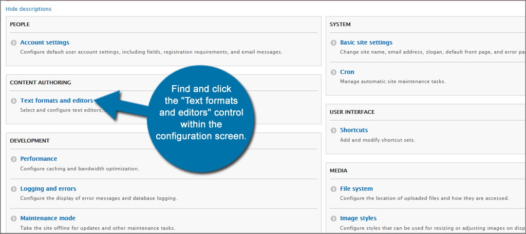 Drupal Text Editors