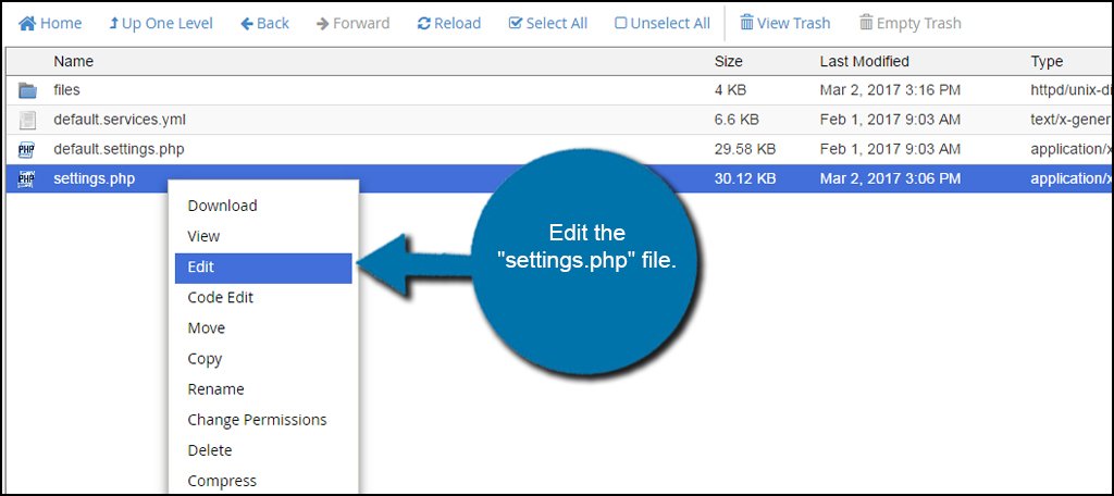 Edit Settings File