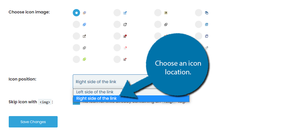 Icon Location