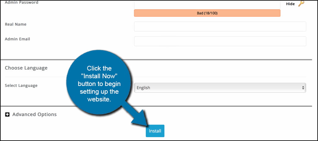 Install Joomla