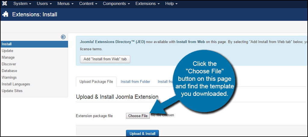 Joomla Choose File