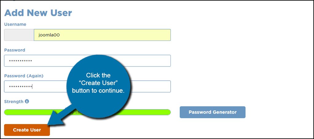 Joomla Database User