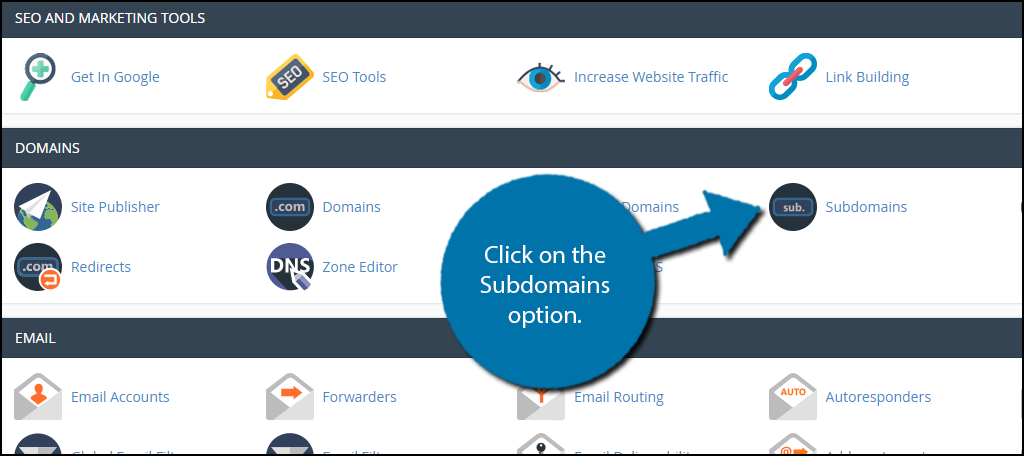 Subdomains