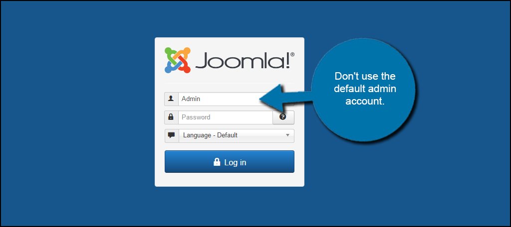 Joomla Admin Login