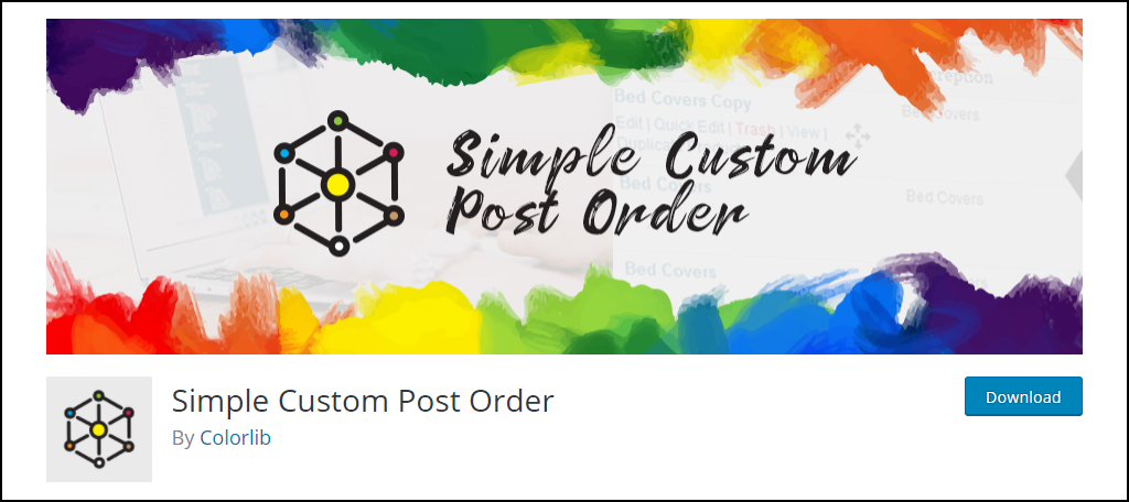 Simple Custom Post Order