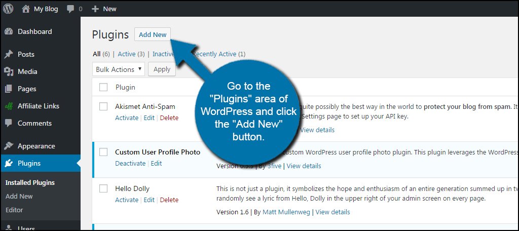 WordPress Add New Plugin