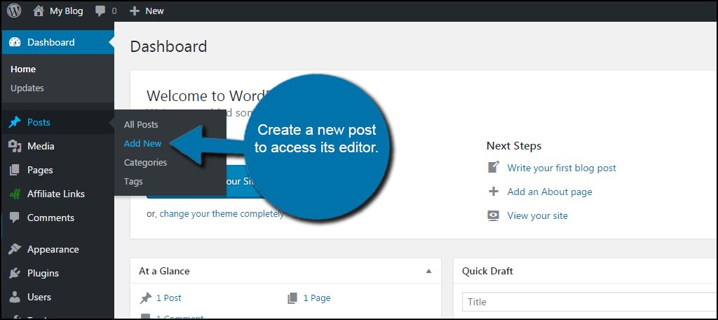 WordPress New Post