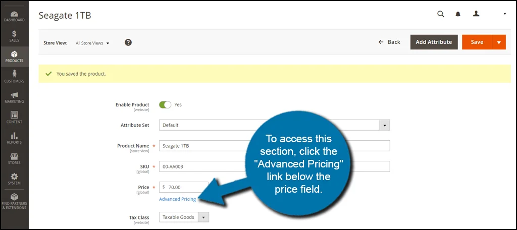 Advanced Pricing Link